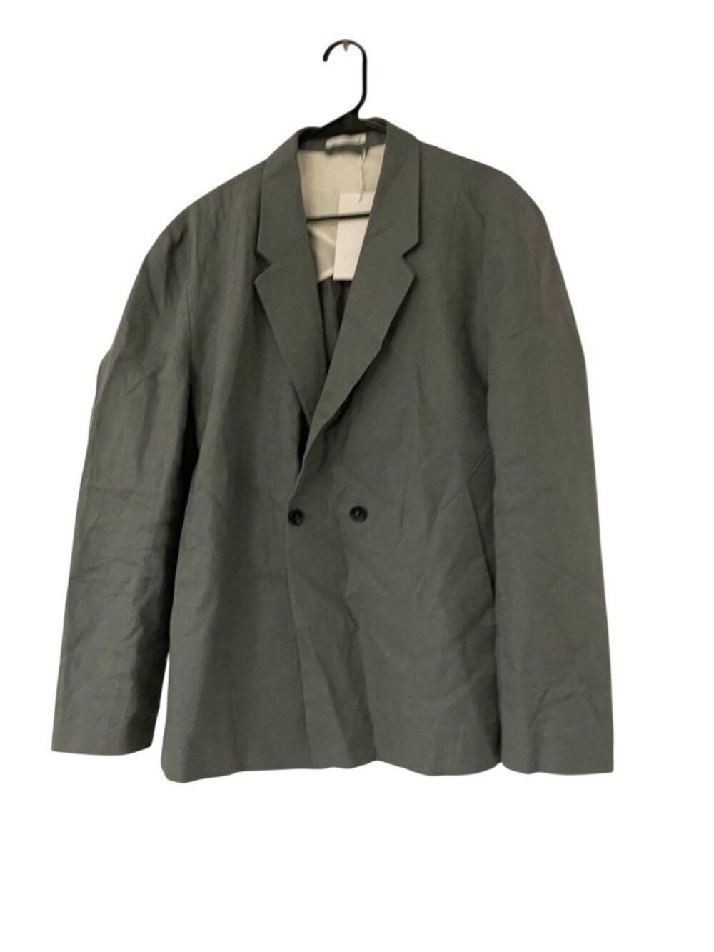 Zara Mens Blazer Suit Jacket Blazer EU 52 US 42 Gray green Linen 0706/728 NWT - Picture 2 of 13